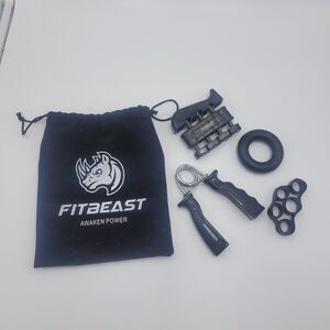 FitBeast Hand Grip Strengthener Workout Kit Forearm Grip Strength 4 Piece Set